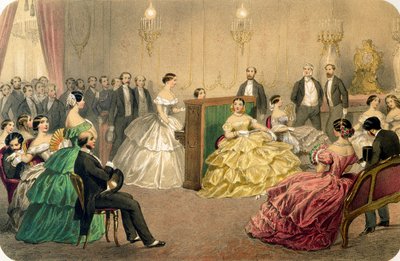 &39;Concerto no Chausée d&39;Antin&39;, da série &39;Parisian saraes&39; de Henri de Montaut